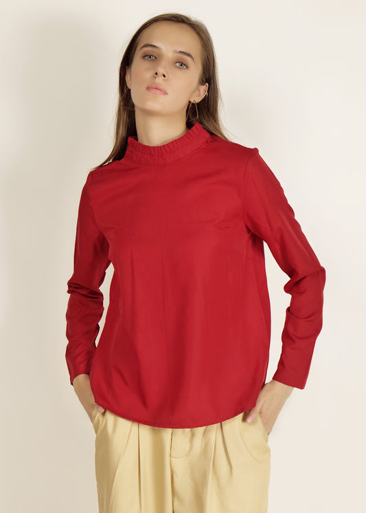 Saava Red Full Sleeve Top