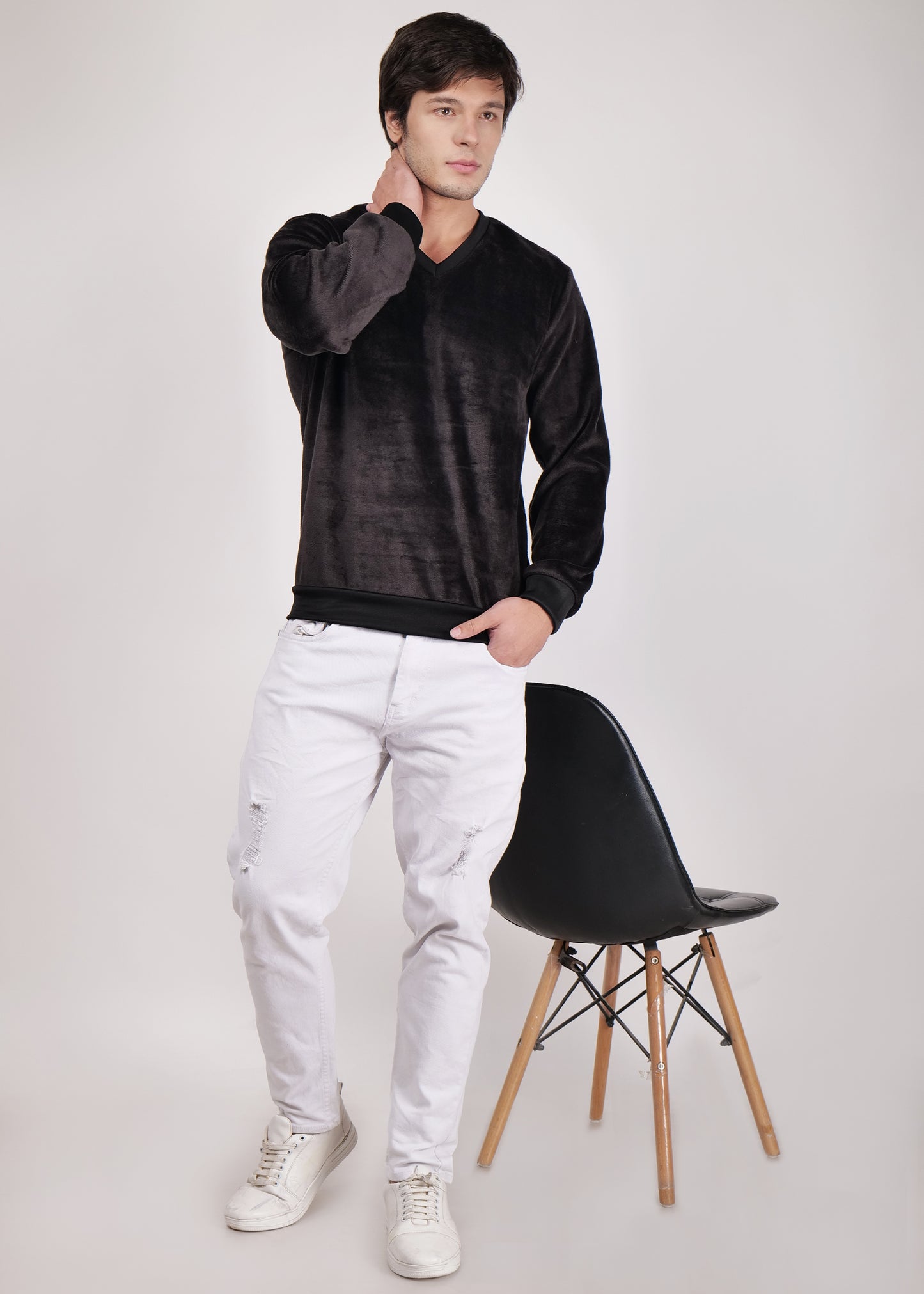 Men's Pullover Sweater For Casual Wear || Fur Fleece Sweater For Winter Wear