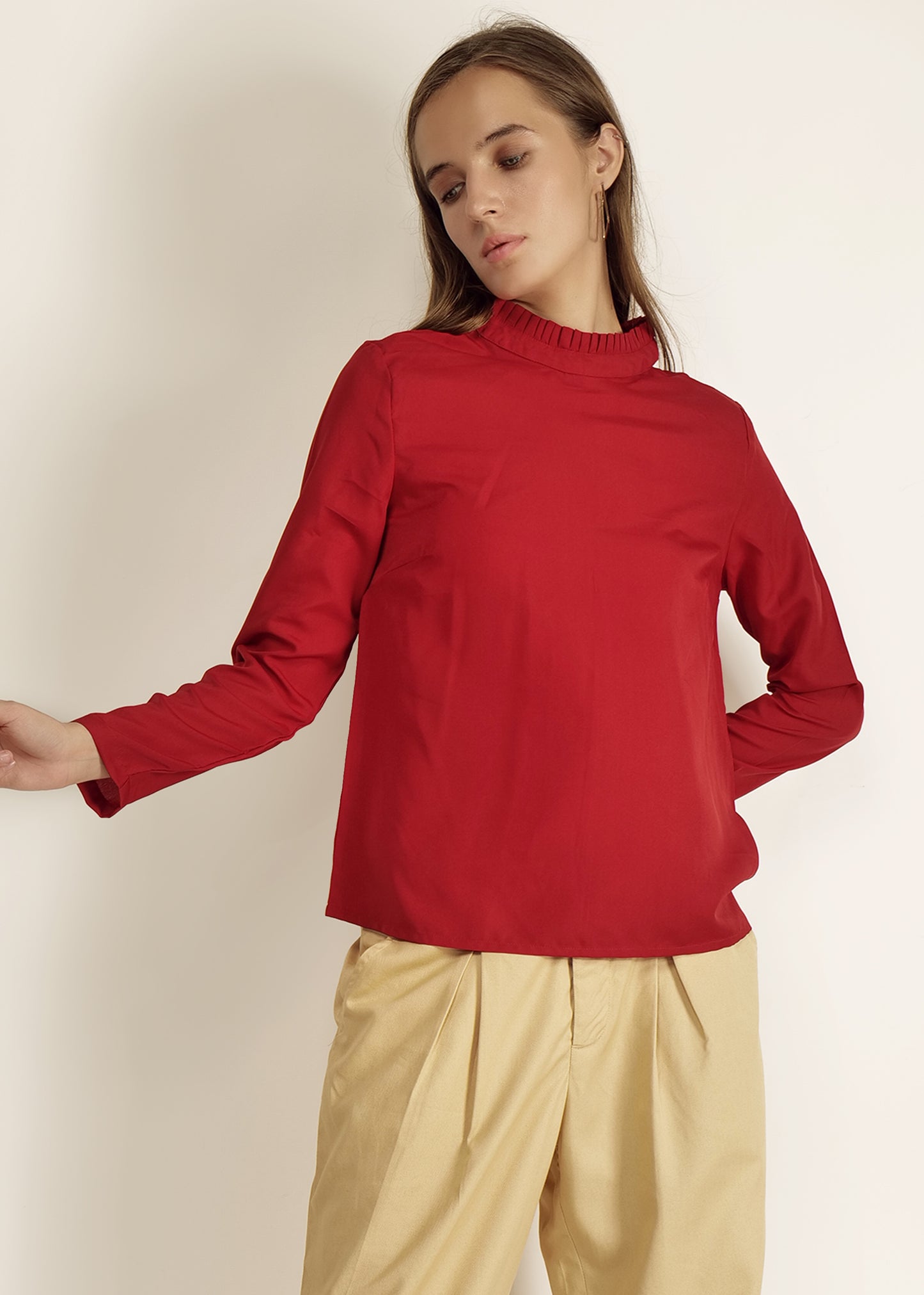 Saava Red Full Sleeve Top