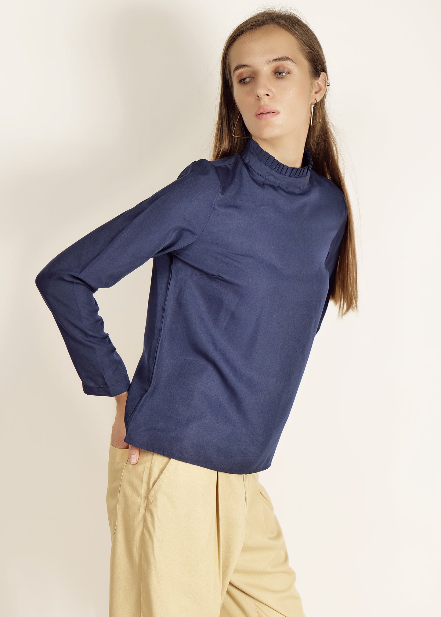 Saava Blue Full Sleeve Top