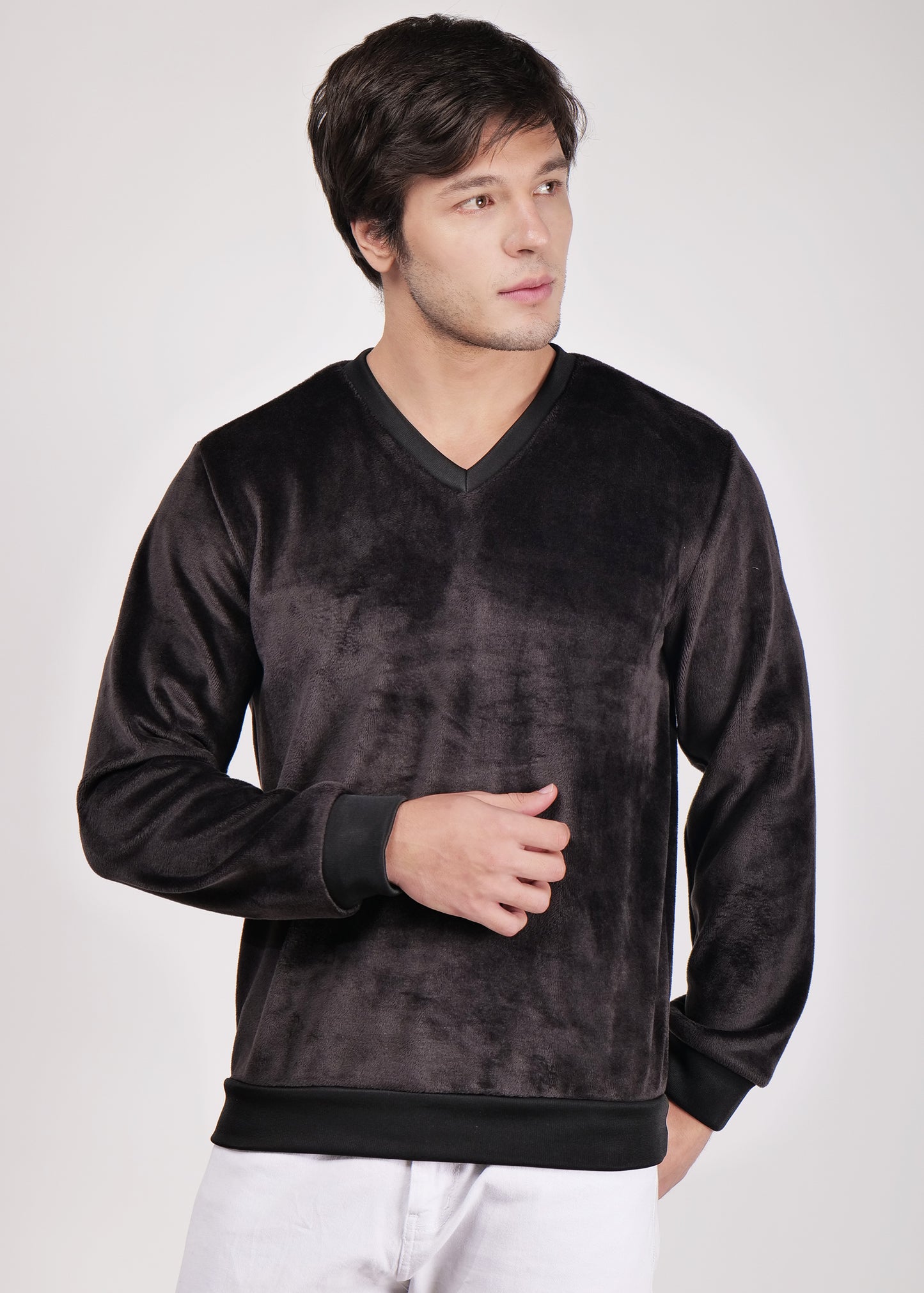 Men's Pullover Sweater For Casual Wear || Fur Fleece Sweater For Winter Wear