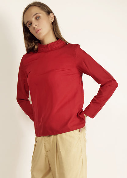 Saava Red Full Sleeve Top