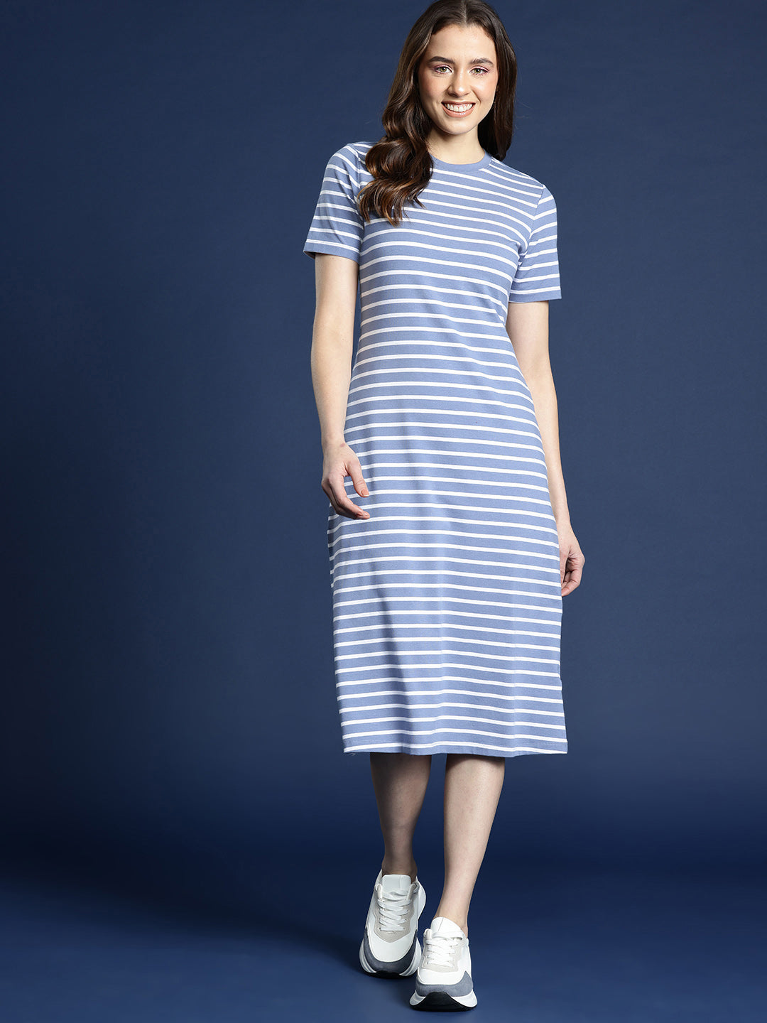 Women's Striped T-shirt Dress