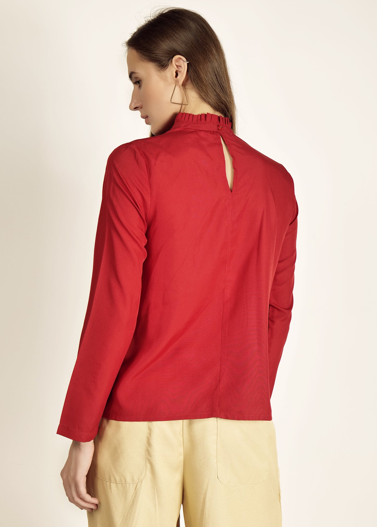 Saava Red Full Sleeve Top