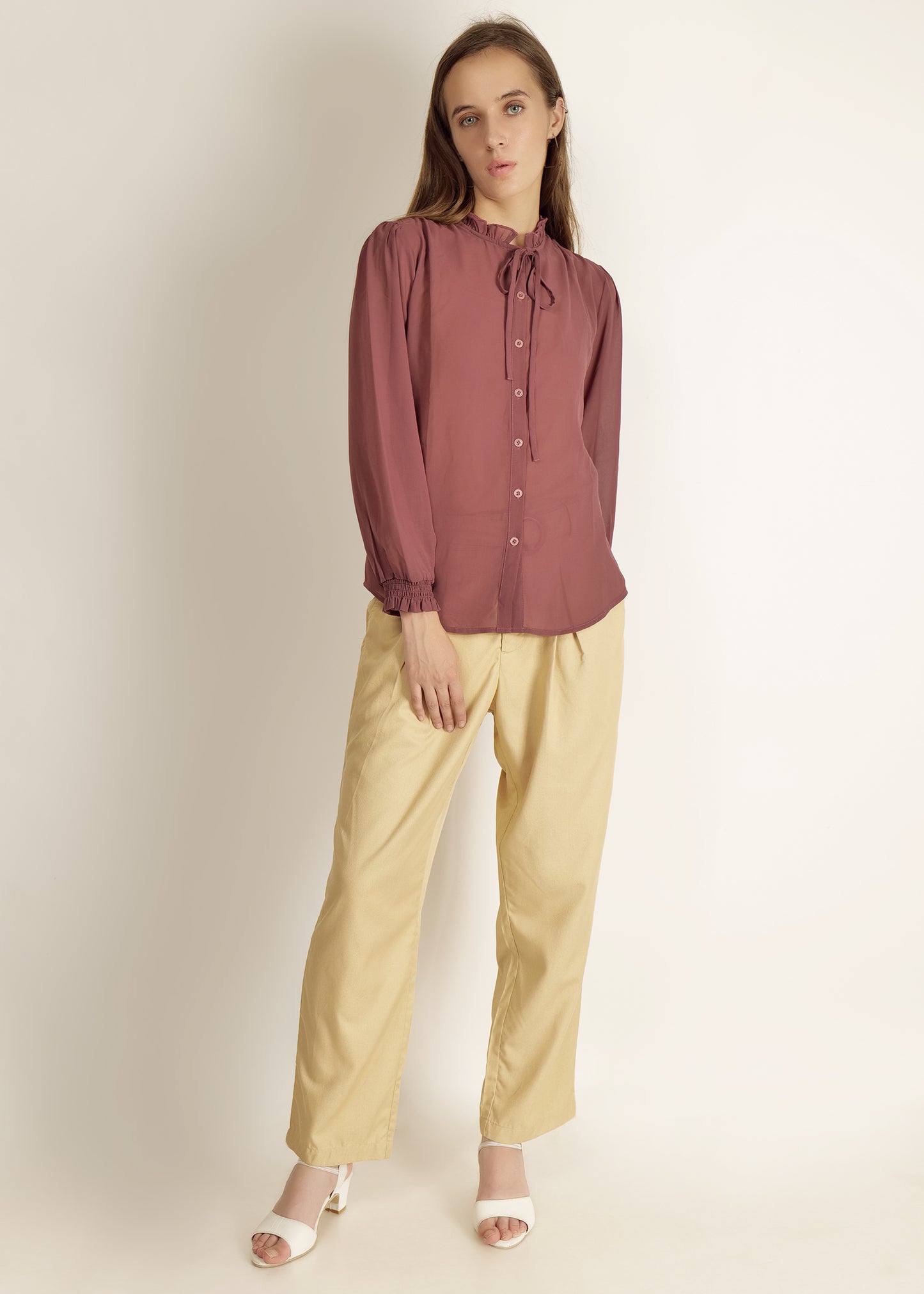 Saava Women's Poly Georgette Shirt