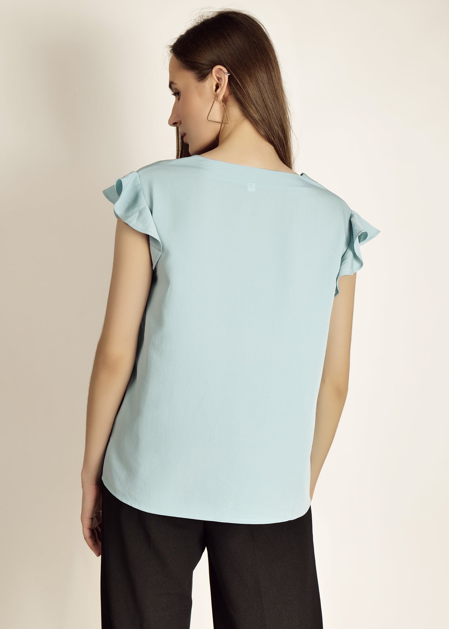 Saava V-Neck Cap Sleeve Top