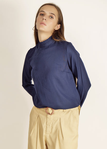 Saava Blue Full Sleeve Top