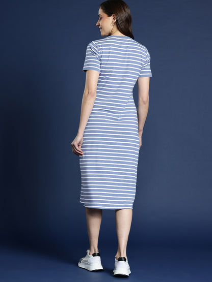 Women's Striped T-shirt Dress