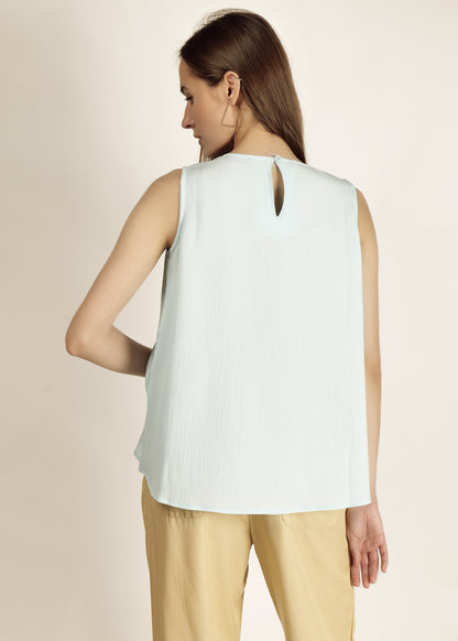 Saava Pleated Sleeveless Top