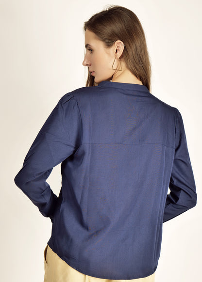 Saava Blue Full Sleeve Shirt