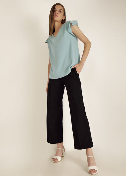 Saava V-Neck Cap Sleeve Top