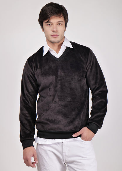 Men's Pullover Sweater For Casual Wear || Fur Fleece Sweater For Winter Wear