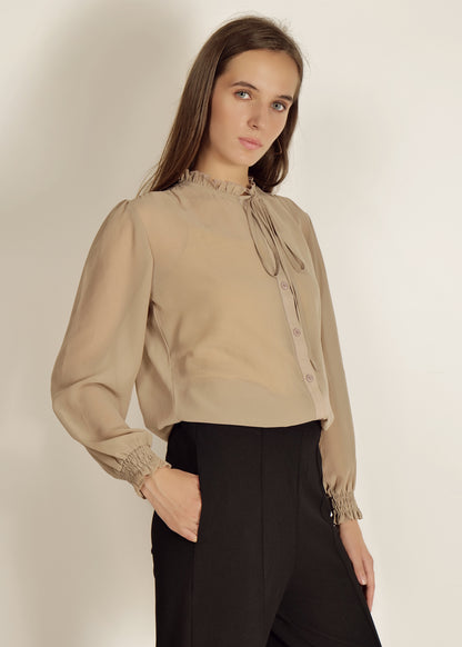 Saava Full Sleeve Poly Georgette Shirt