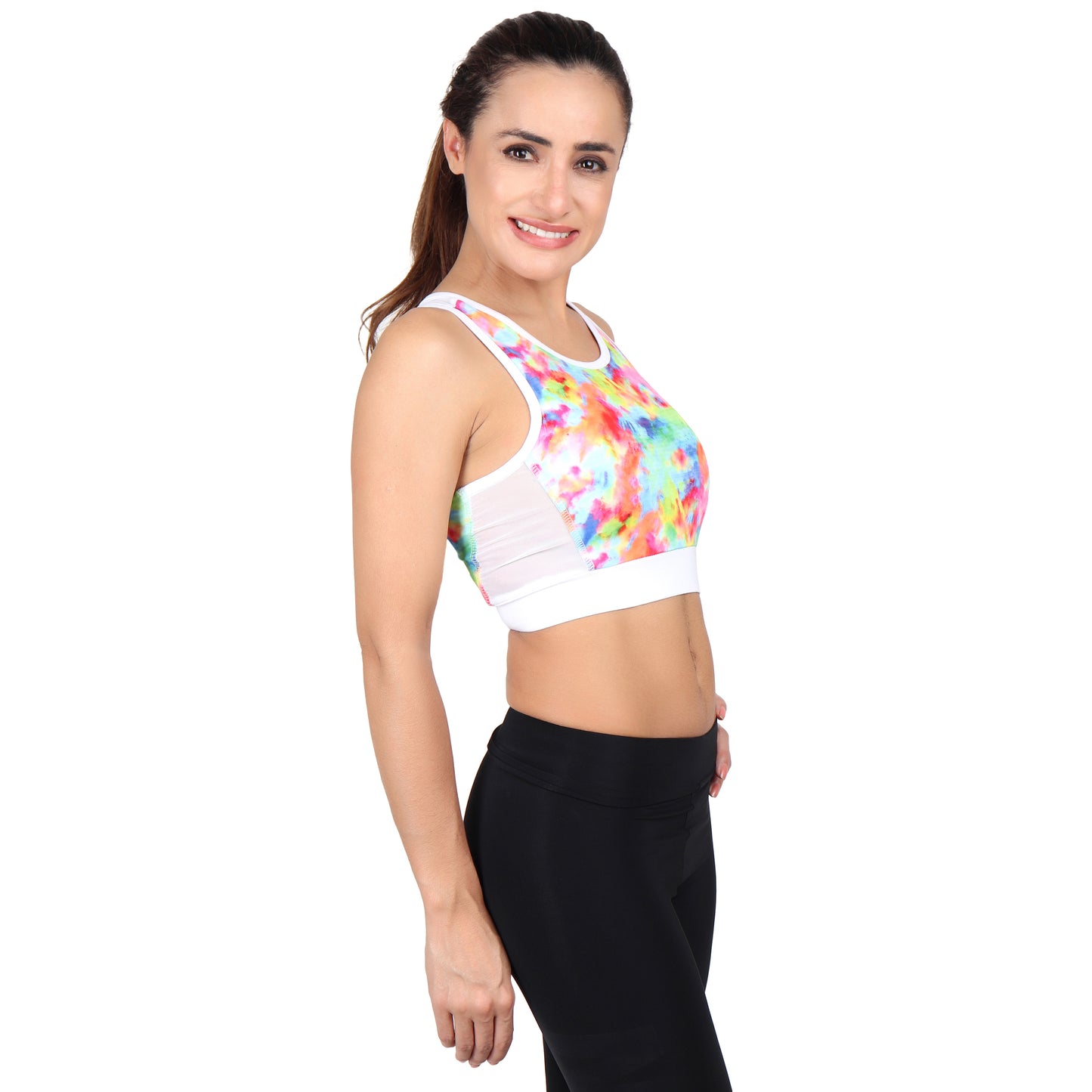 Non Padded Sports Bra for Gym, Yoga, Dancing, Zumba, Workout or Aerobic (Free Size -XS to XXXL)