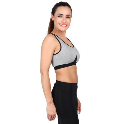 Women's Knited Bralet Viscose Spandex Multi-Color Multiutility Padded Sports Bra