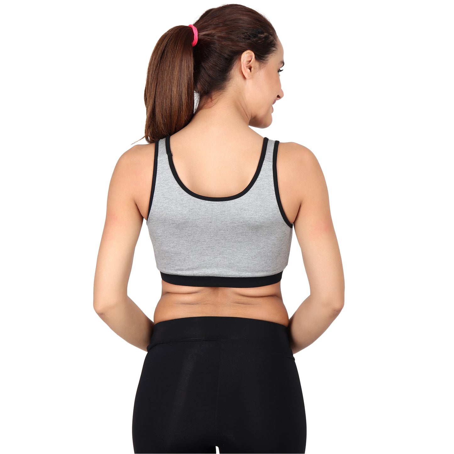 Women's Knited Bralet Viscose Spandex Multi-Color Multiutility Padded Sports Bra