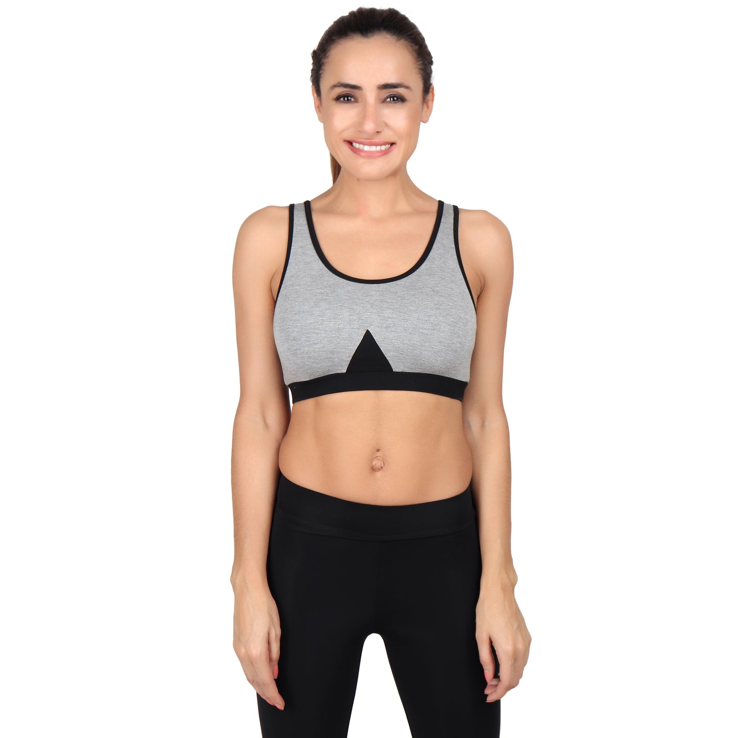 Women's Knited Bralet Viscose Spandex Multi-Color Multiutility Padded Sports Bra