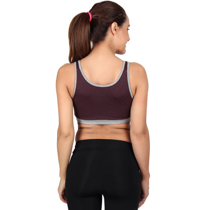 Non Padded Lounge Bra for Women | Sport Bra for Women | Full Coverage Active Wear Bra