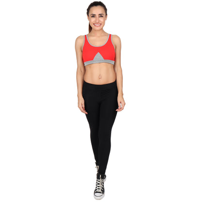 Women's Knited Bralet Viscose Spandex Multi-Color Multiutility Padded Sports Bra