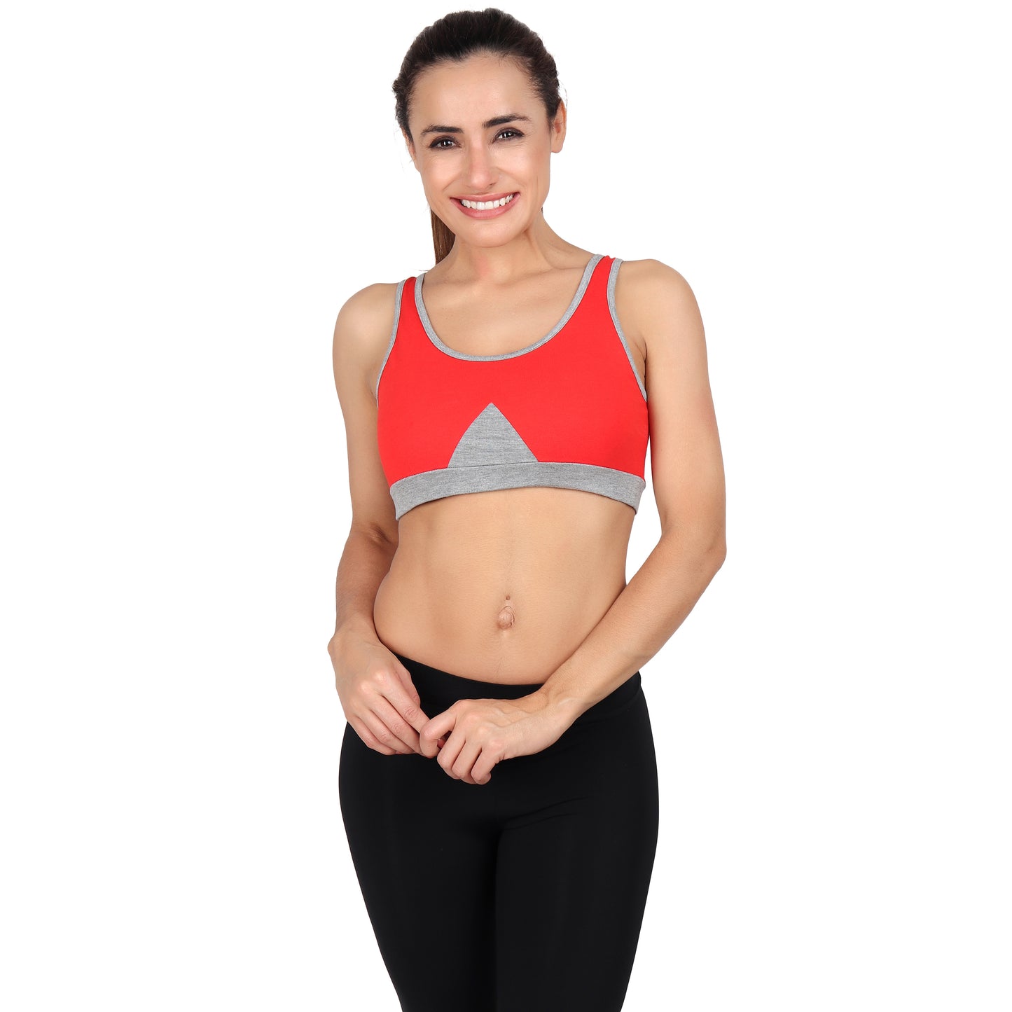 Women's Knited Bralet Viscose Spandex Multi-Color Multiutility Padded Sports Bra