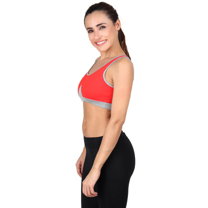 Women's Knited Bralet Viscose Spandex Multi-Color Multiutility Padded Sports Bra